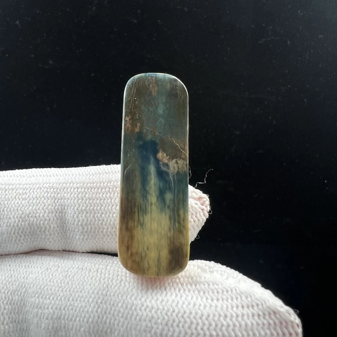 A3493天然猛犸牙 一字三通13x38x10mm支持鉴定 假一罚四