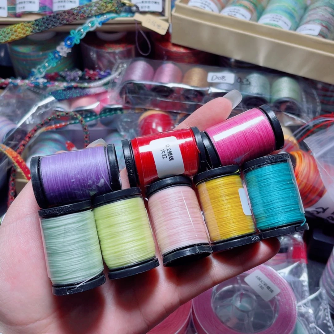 腈纶0.2纯色蜡线迷你8色组合D72