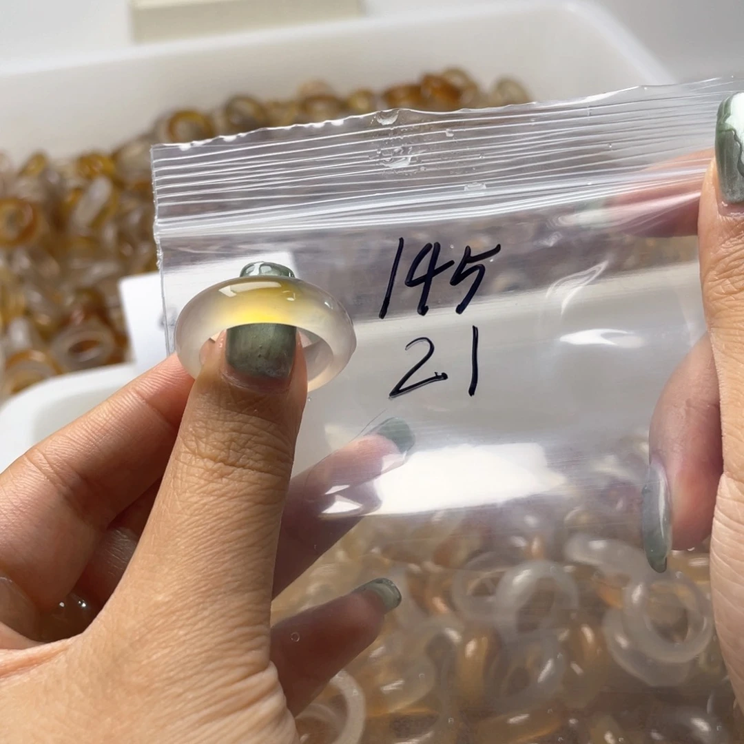 玛瑙/玉髓戒指合金145