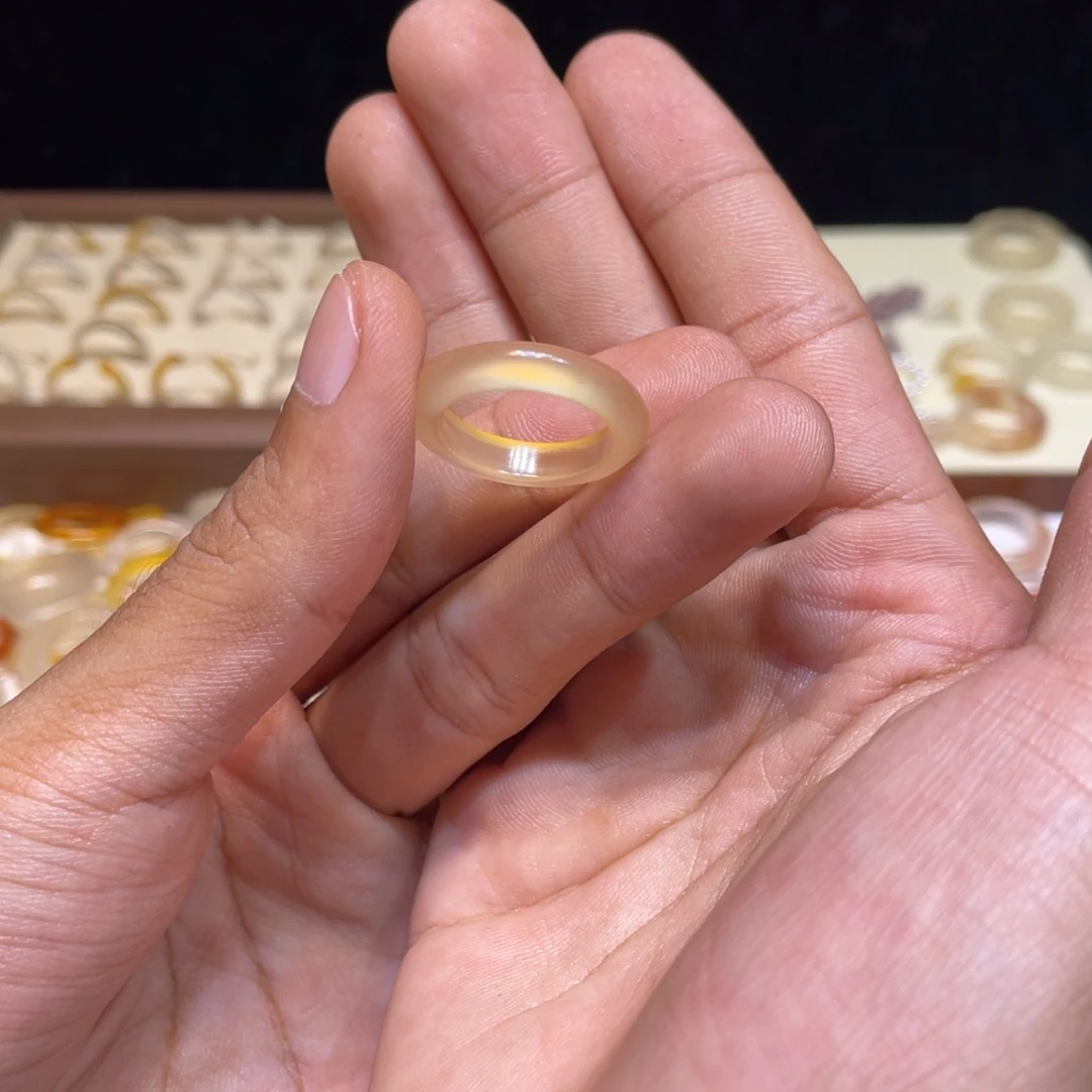 玛瑙/玉髓未镶嵌戒指514号港15