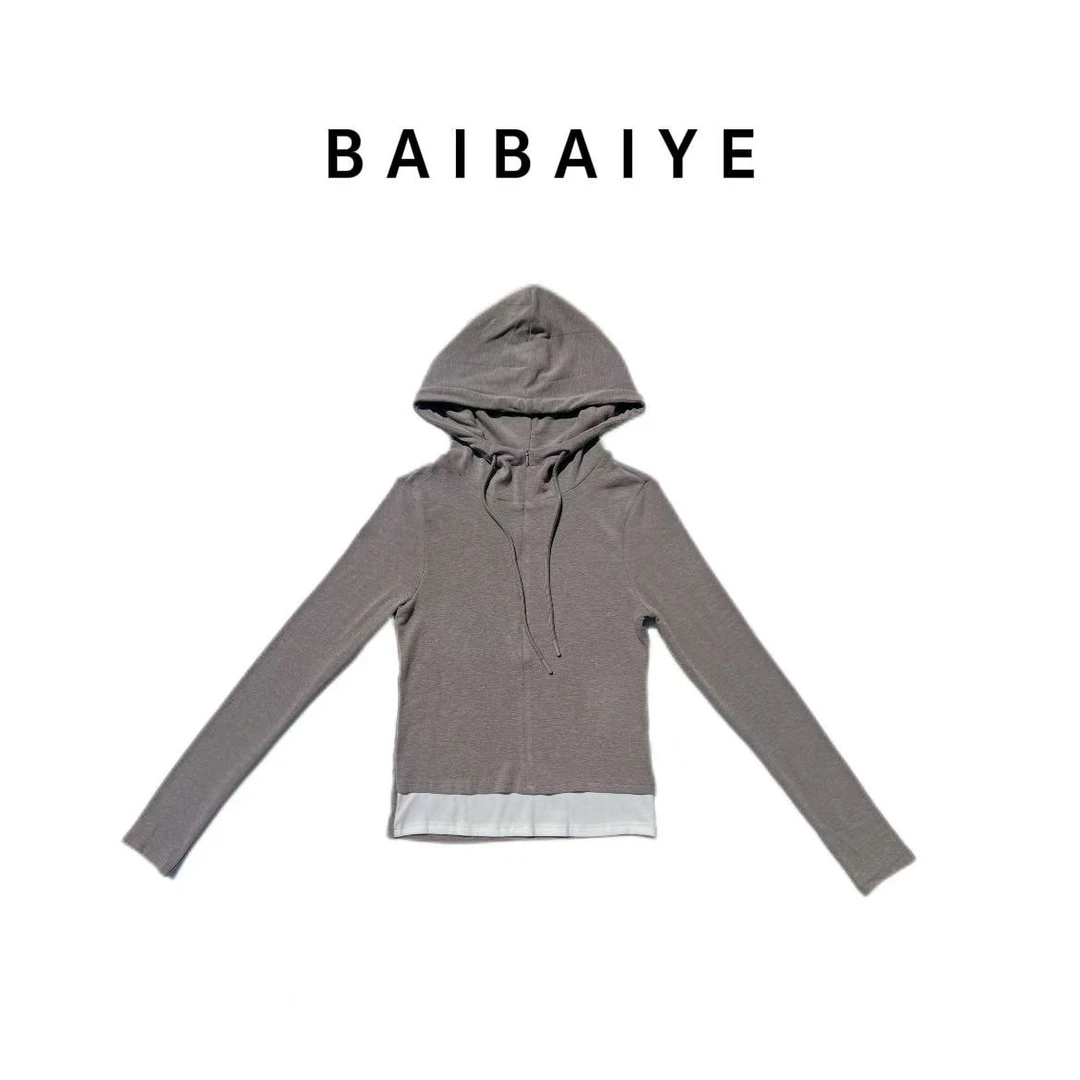 卫衣外套磨毛亲肤软糯舒适【BAIBAIYE】Z25FW036
