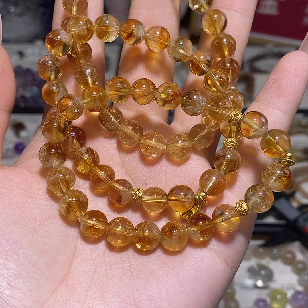 水晶手链未镶嵌黄塔