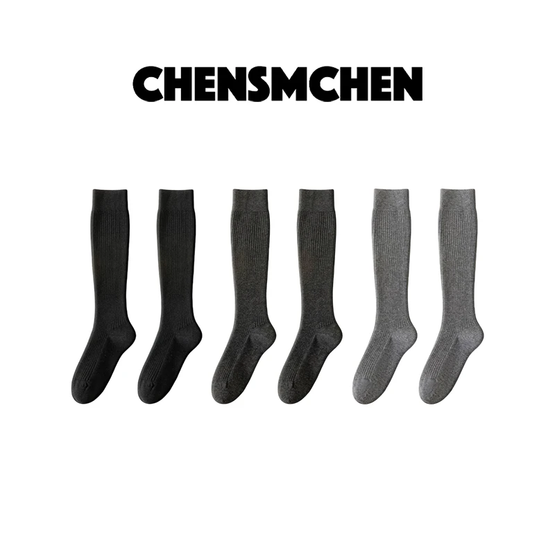 CHENSMCHEN 绵羊毛纯色时尚百搭显瘦小腿袜CSS9901NL