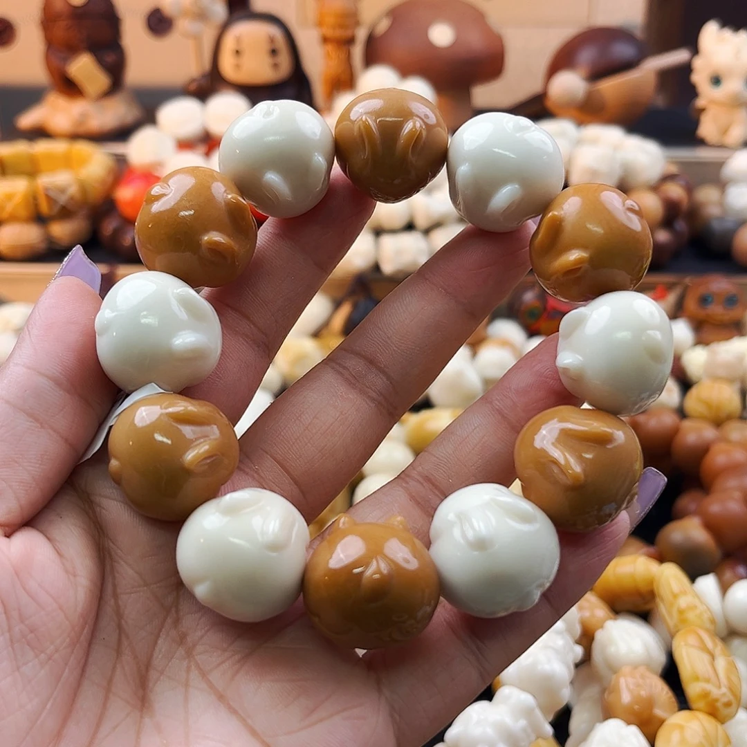 菩提根/象牙果手串微瑕玉兔八折