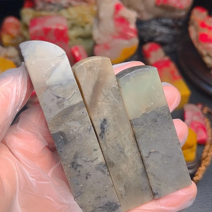 昌化石无*昌化冻石精品印章