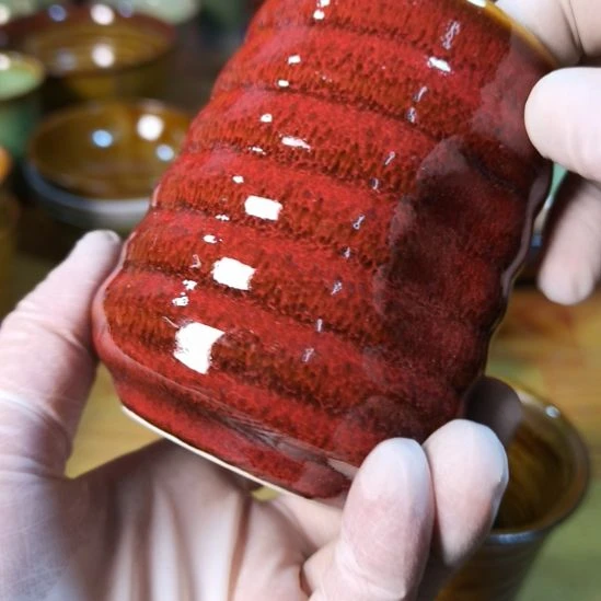 幸***舟瓷片磁州窑五厂盘碗壶杯有瑕疵