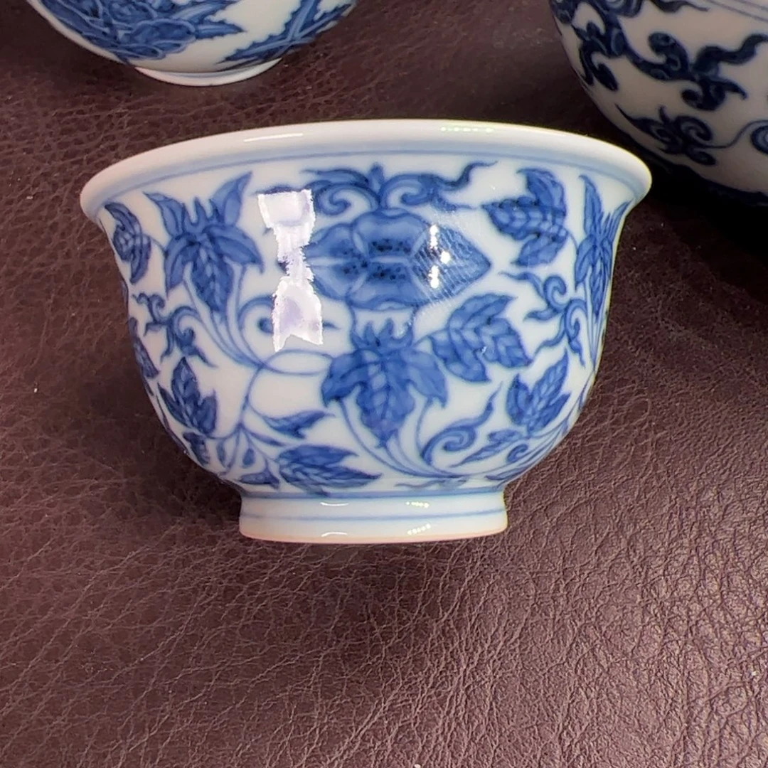 木***构柴窑牵牛花小杯子