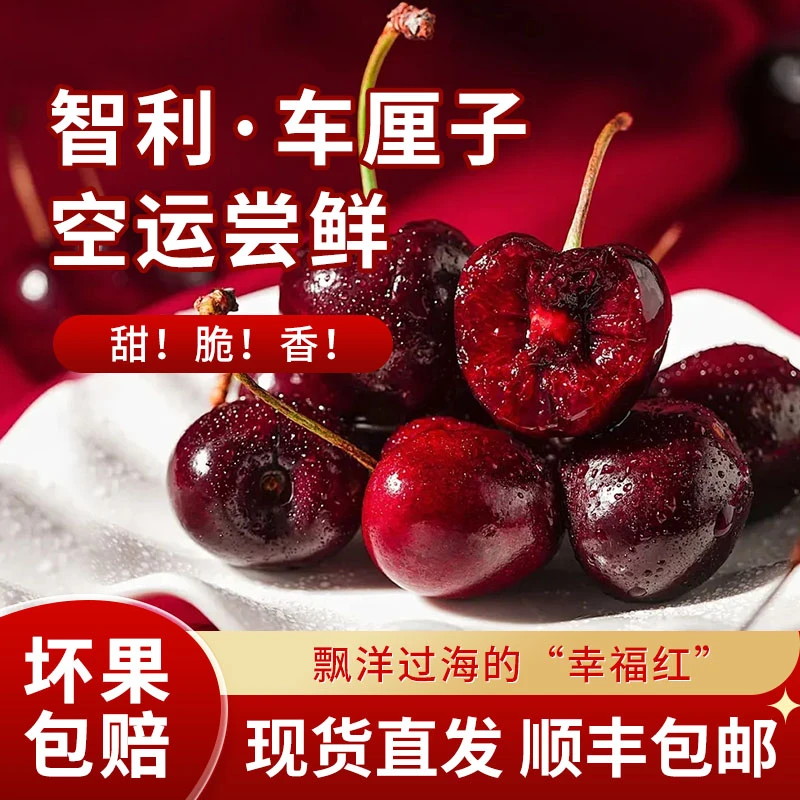 12.22智利空运桑提娜车厘子2JD-4JD/ 5斤原箱 内附果径卡 桑提娜樱桃桑提娜樱桃智利共和国