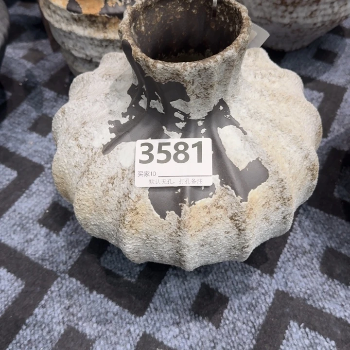 y***g瓷片景德镇高温花器编码3581高28口8默认无孔