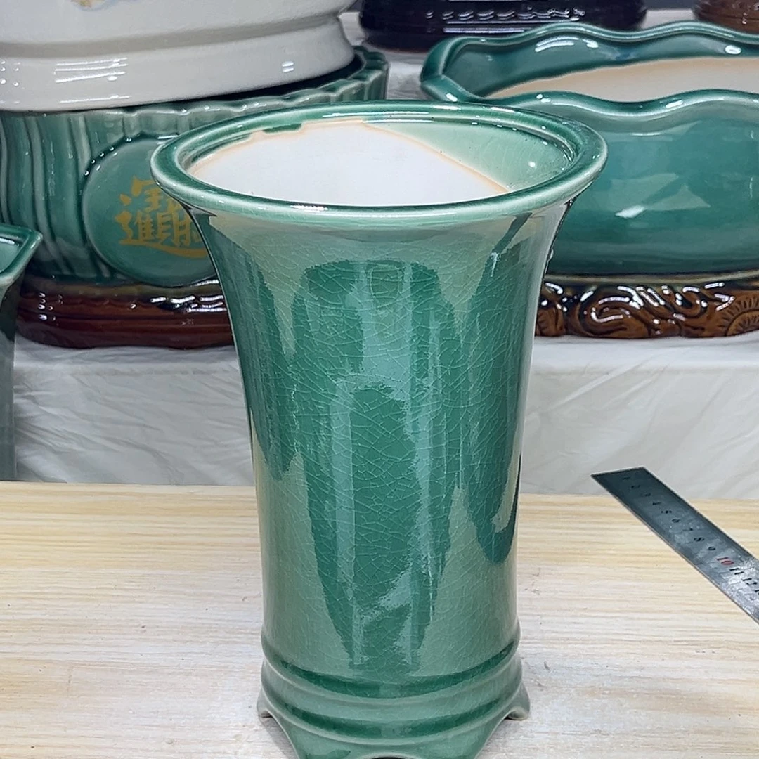 陶瓷绿植多肉微瑕花盆口径14*21