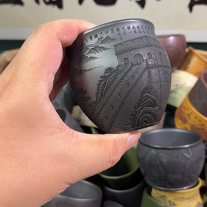 茶杯紫砂全手工紫砂主人杯