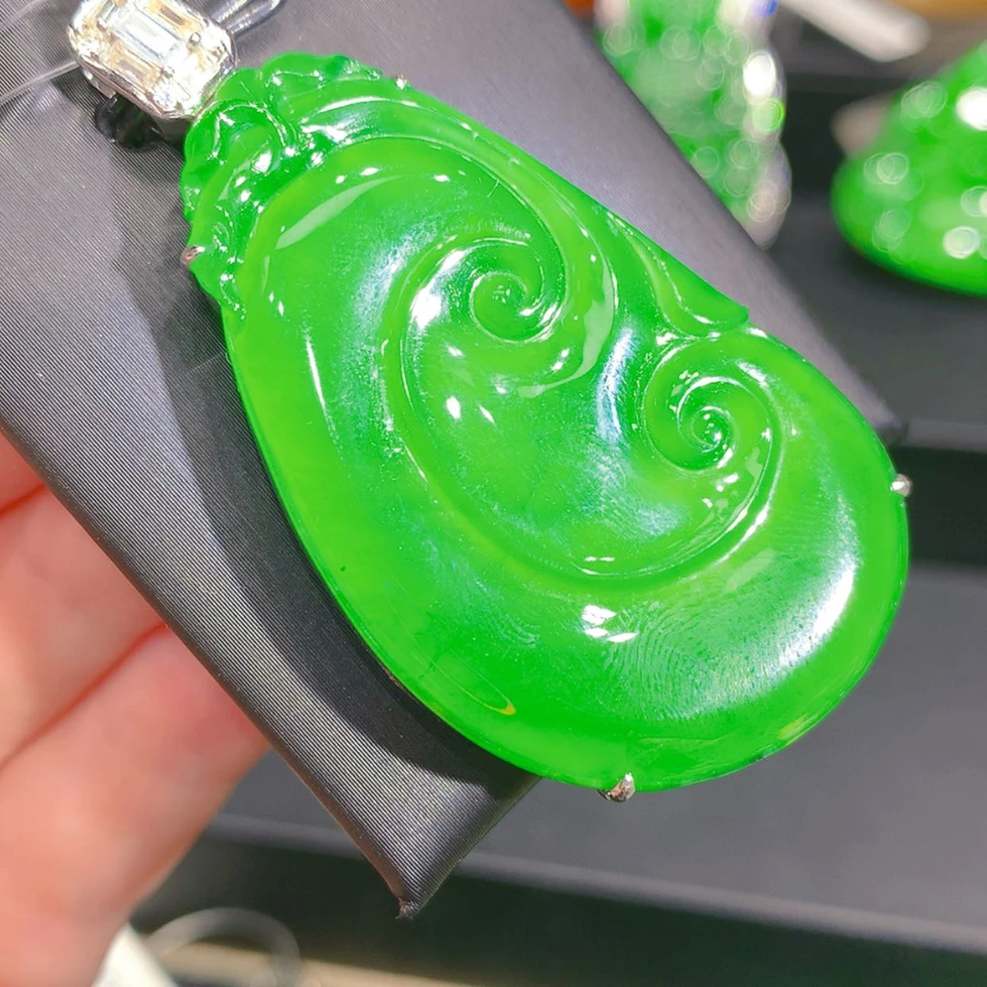 【闪购商品】翡翠颈饰银S925镶嵌2356566