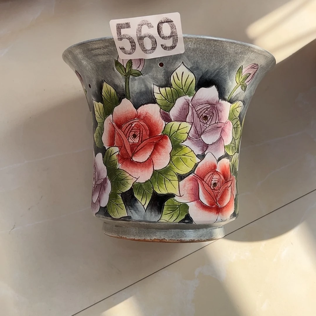 景德镇陶瓷花盆小*景德镇陶瓷花盆