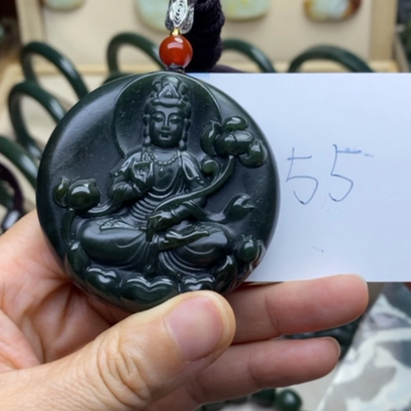 【闪购商品】和田玉挂件未镶嵌光**照