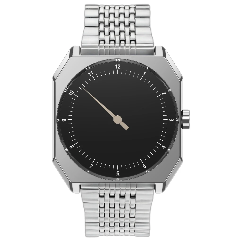 SKU男士小众轻奢复古时尚简约商务男士手表男款12小时版亮面表壳