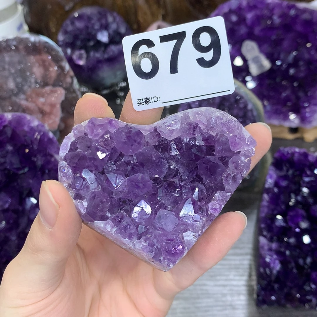 紫晶珠宝半成品未镶嵌679