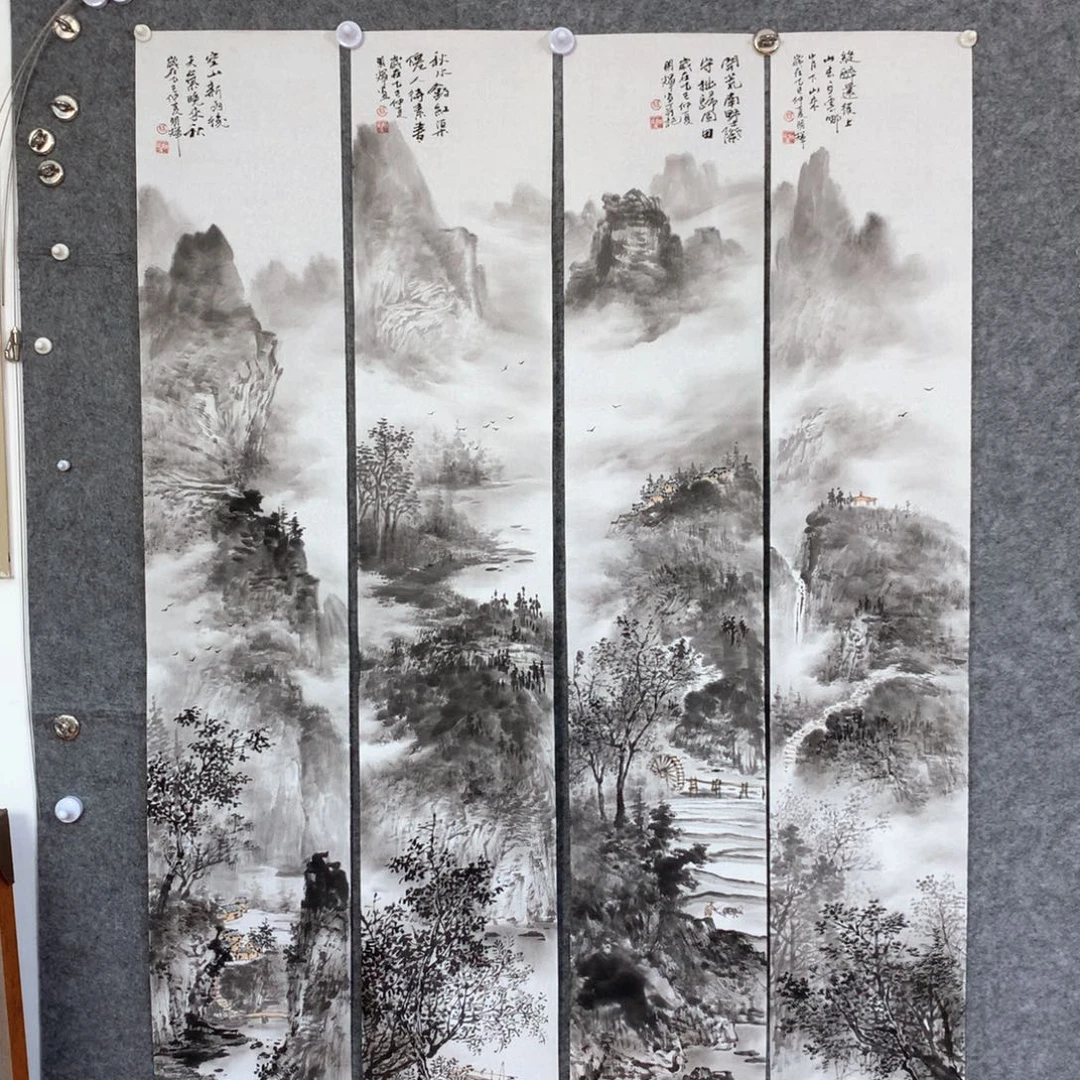 山***3国画山水作品写意