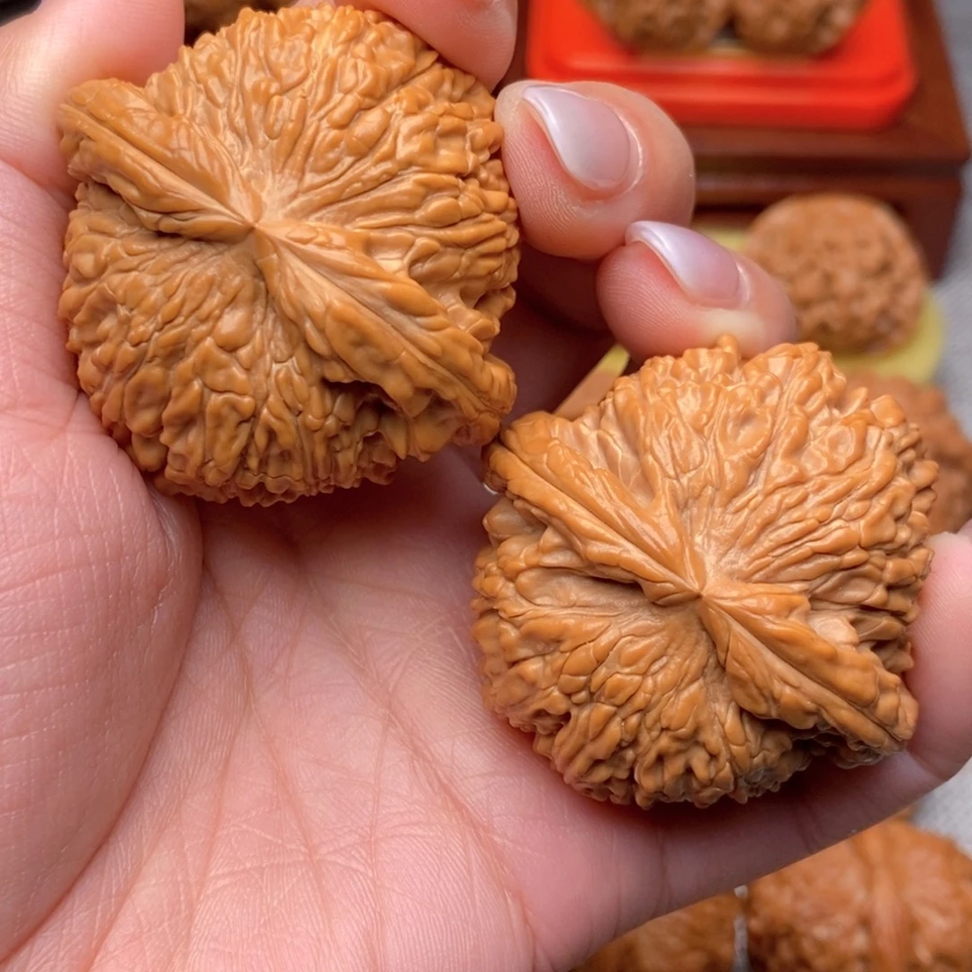 益***醇文玩核桃把件毕业大白46全品