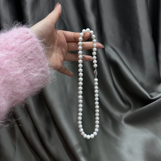 2025.夏季新品.7.5-8.5mm淡水无核珍珠项链高货福利