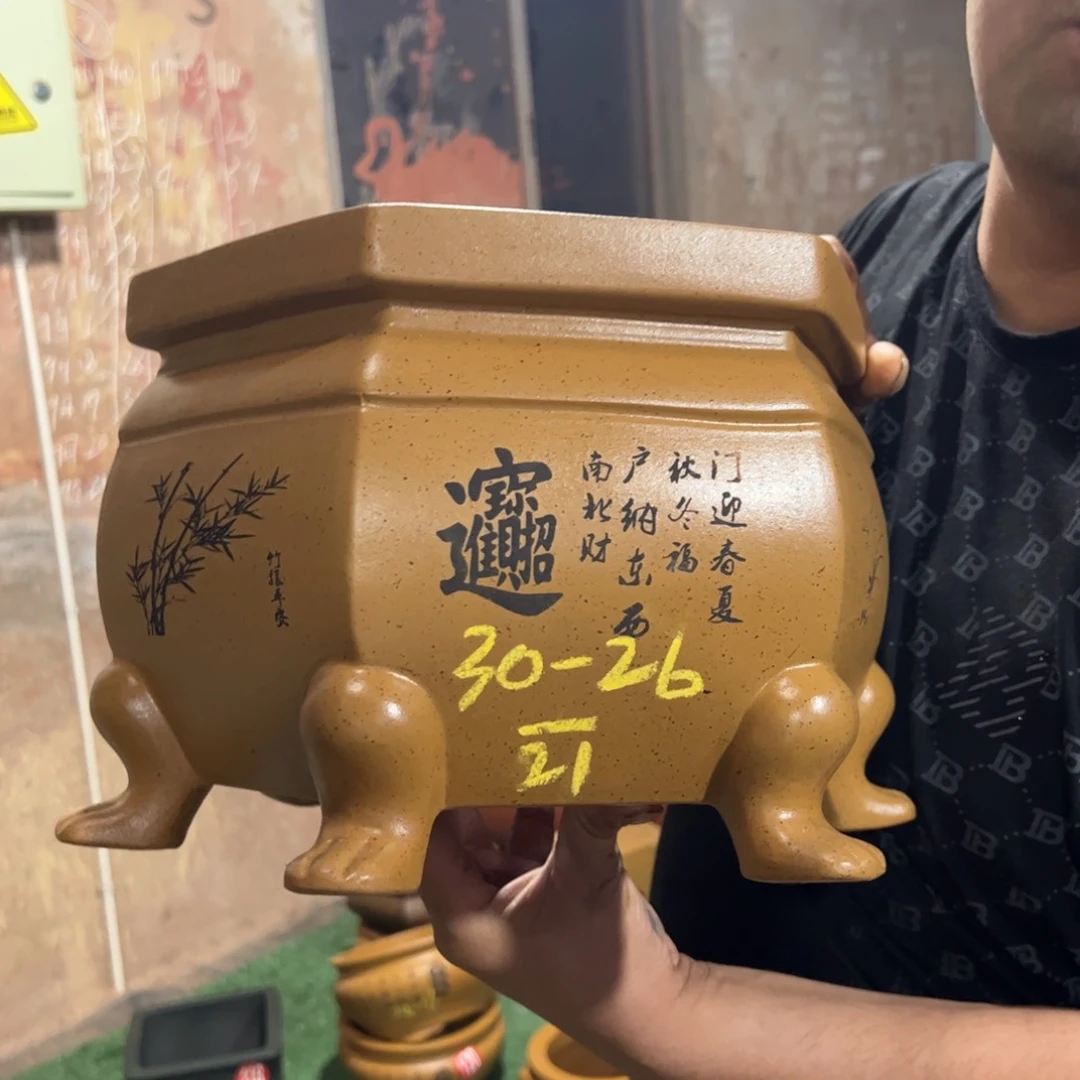 紫砂花盆紫砂花盆