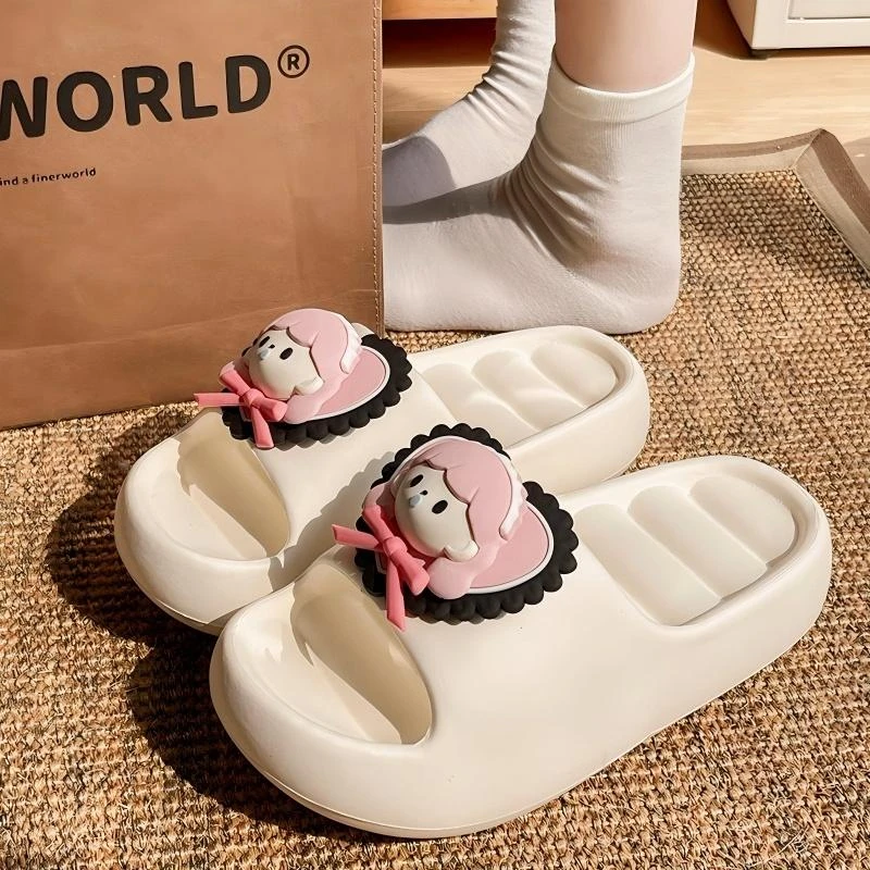 踩屎感增高厚底拖鞋女款爆款2025新款可爱外穿夏季少女心沙滩拖鞋