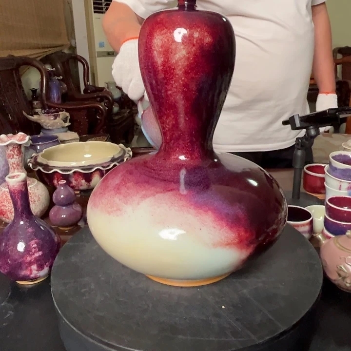 牛家钧窑牛自恒老师钧瓷微瑕