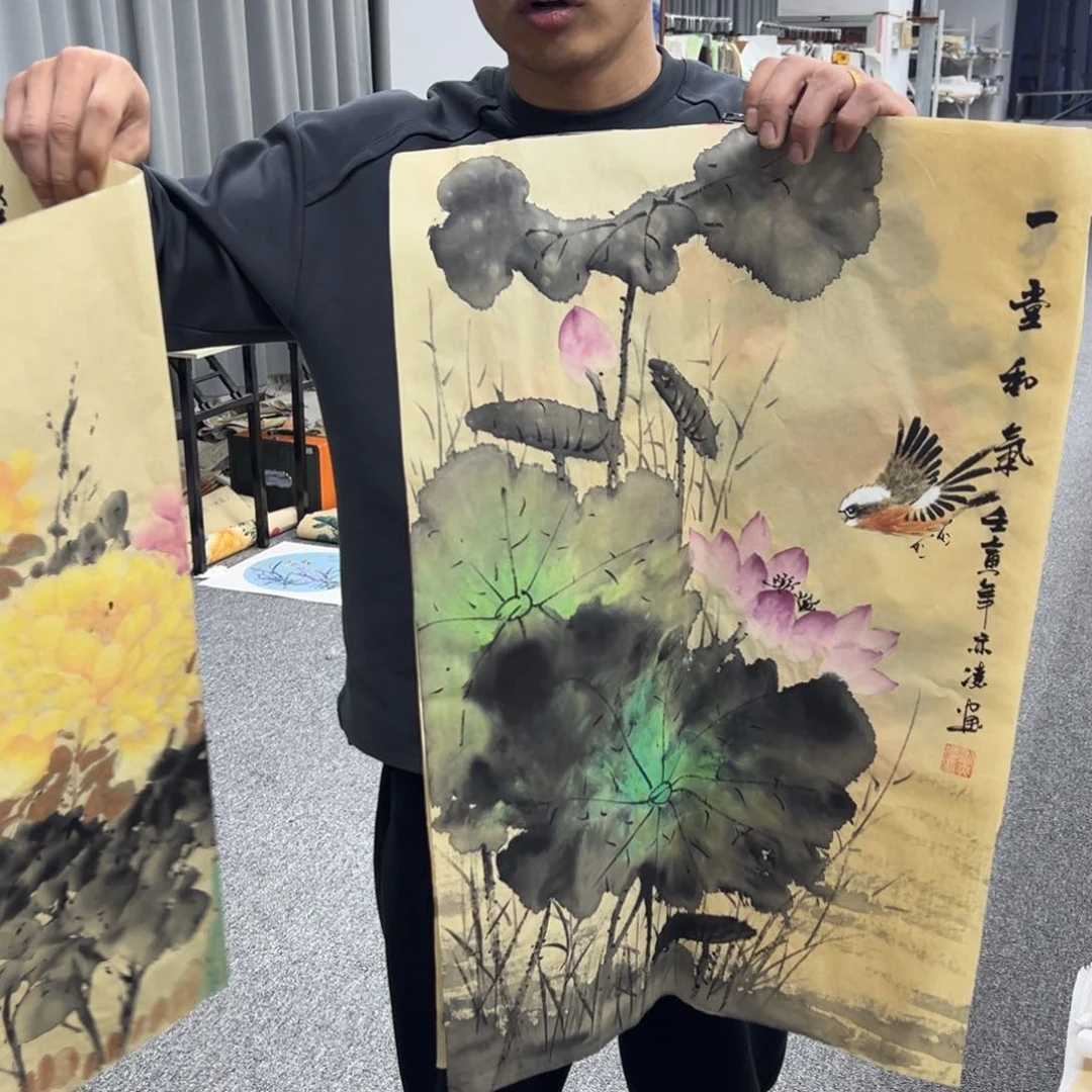 国画纯手绘字画宣纸