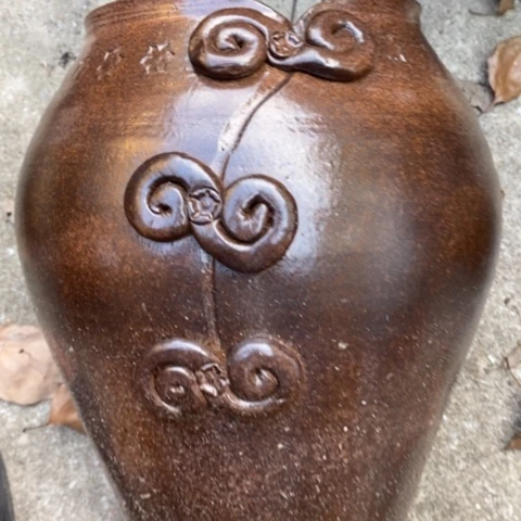 【闪购商品】紫砂花盆高30口18瑕疵手工