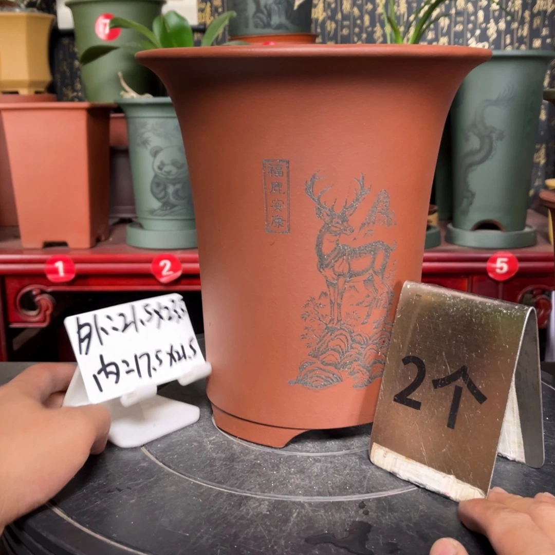 紫砂花盆紫砂花盆