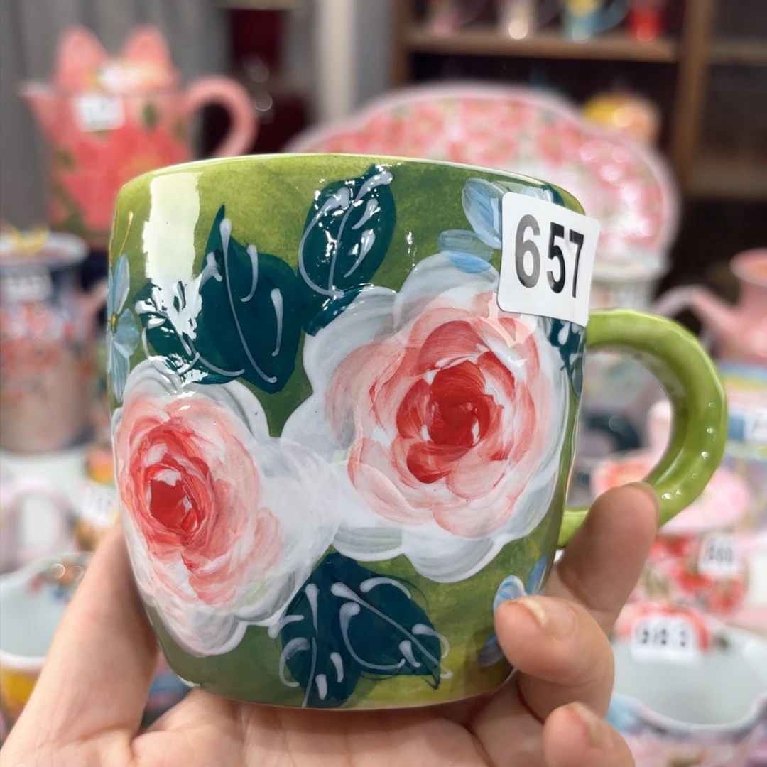 景德镇手绘高温釉下彩陶瓷茶具