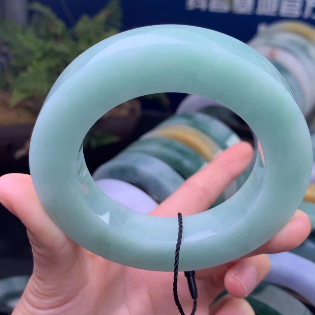 定制翡翠未镶嵌手镯定制不退不换