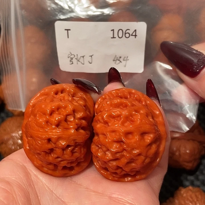 文玩核桃吊坠宫灯超玉化43