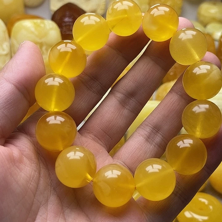 琥珀颈饰未镶嵌琥珀蜜蜡吊坠