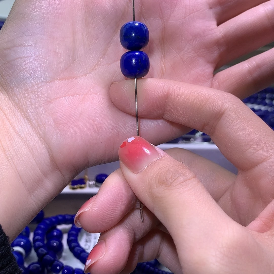 青金石未镶嵌天然原矿单老型12 m