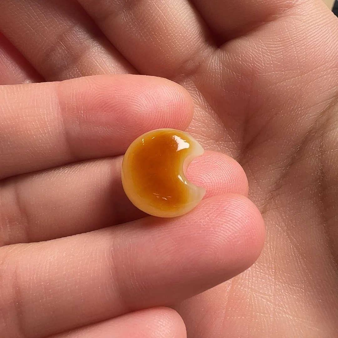 蜜蜡颈饰未镶嵌月亮（打孔不退换）