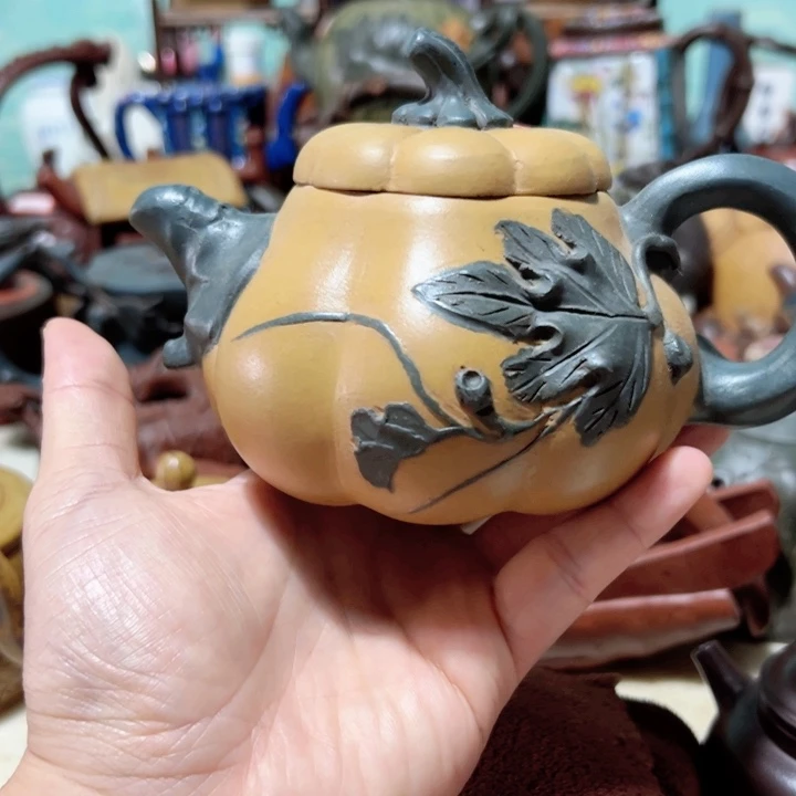 茶壶紫砂紫砂壶收藏起来了！