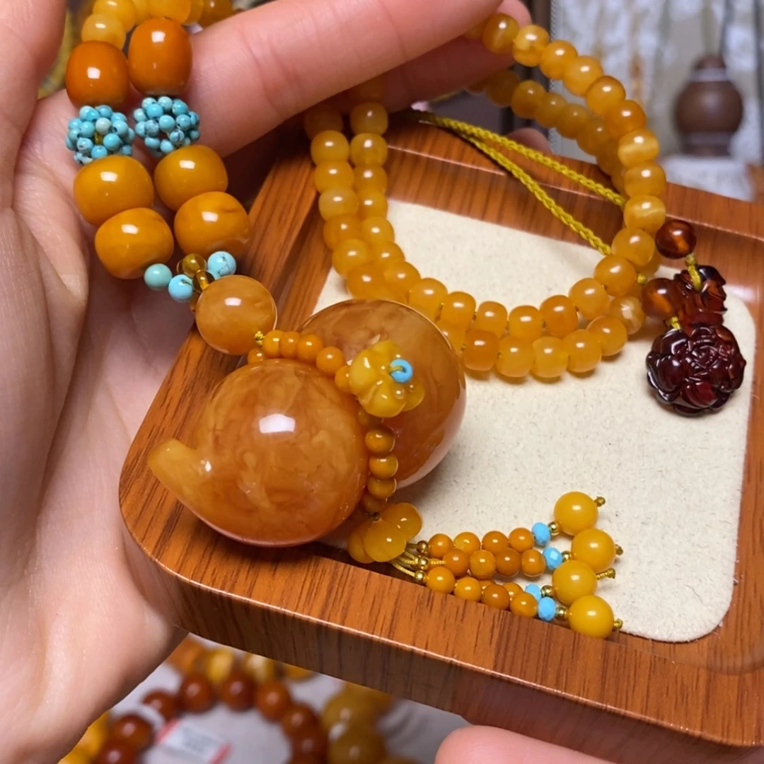 【闪购商品】蜜蜡颈饰未镶嵌项链