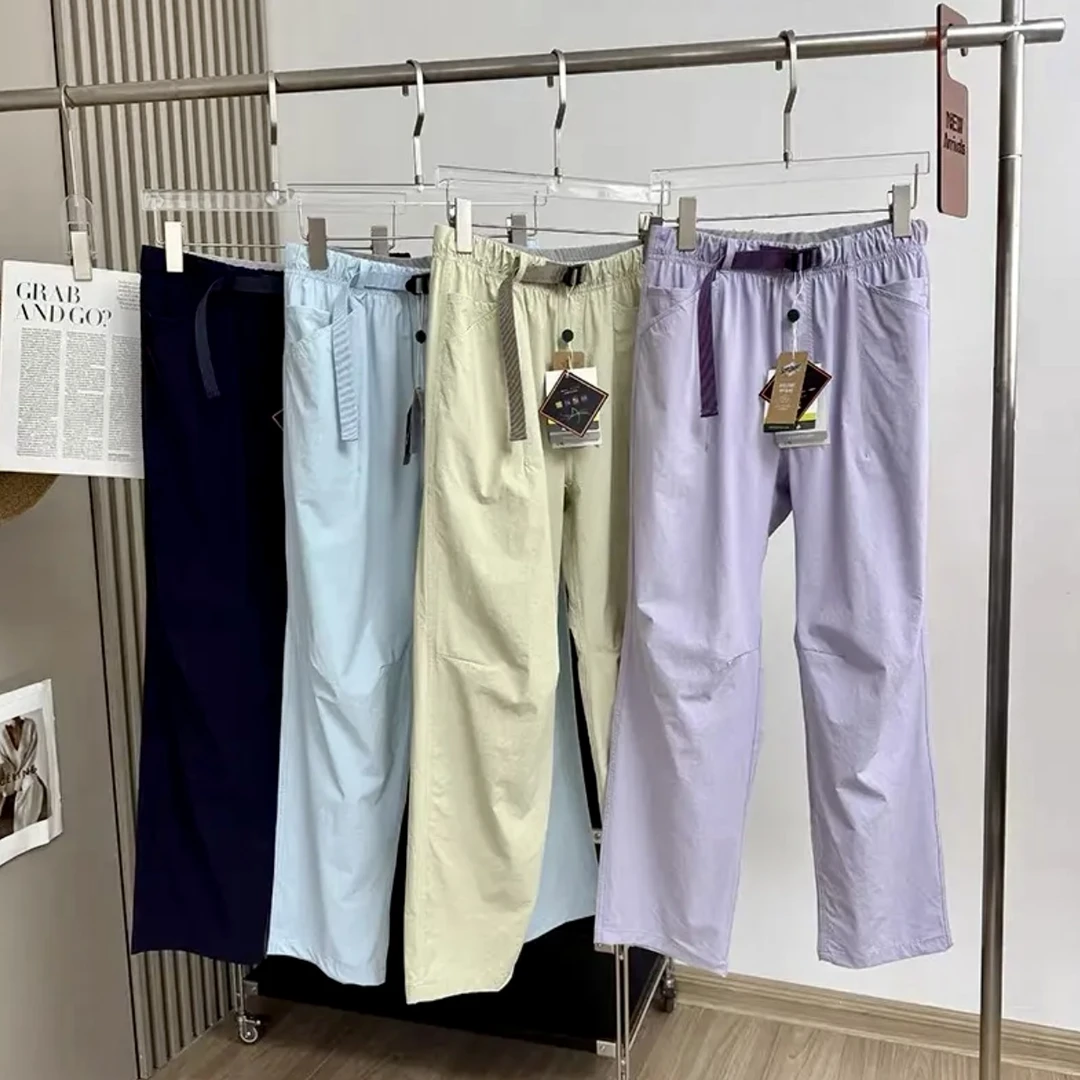春夏新款山系城市户外机能风工装女裤冰感防水速干直筒运动休闲裤