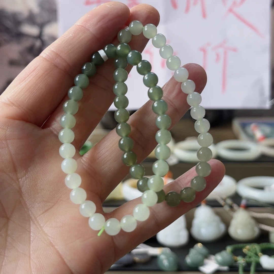 和田玉未镶嵌手串