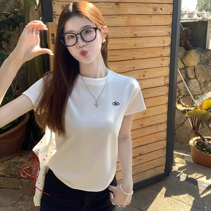 字母短袖t恤女夏季2025新款韩版宽松休闲半袖设计感小众内搭上衣