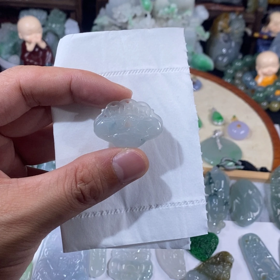 翡翠未镶嵌吊坠(不含链)老鼠运财