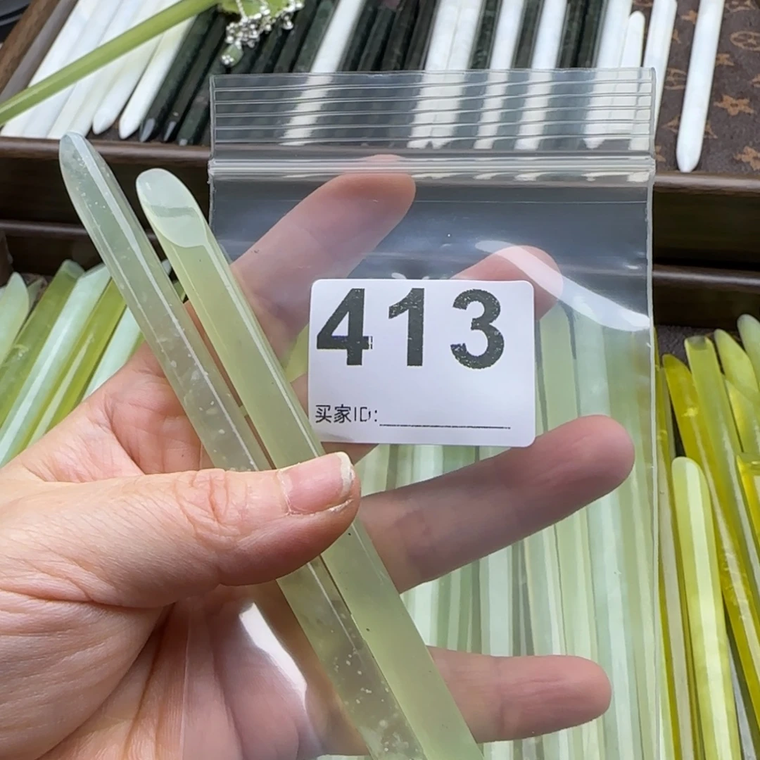 用***0蛇纹石玉未镶嵌发饰