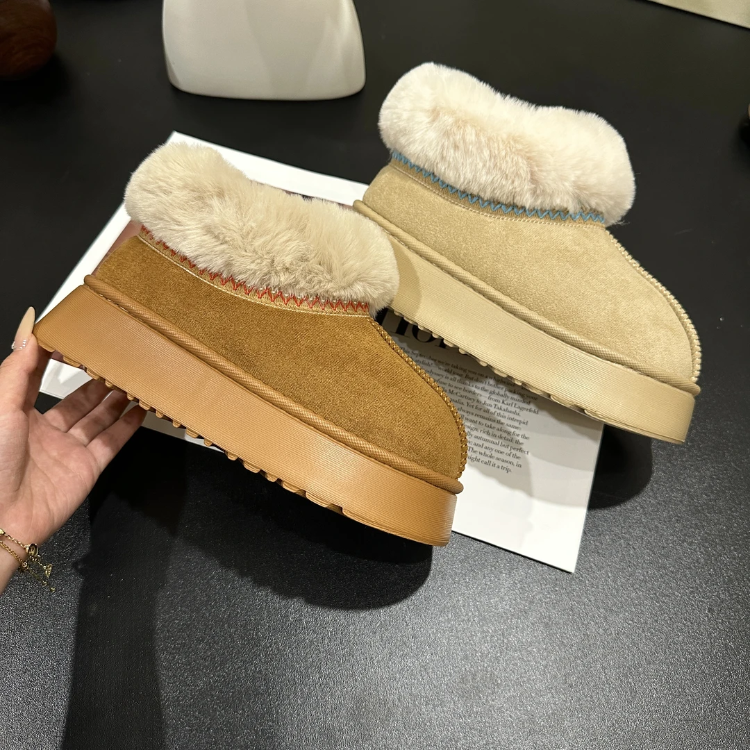 【全额运费补贴】新款女生雪地靴时尚厚底防滑软底加厚保暖冬季外穿