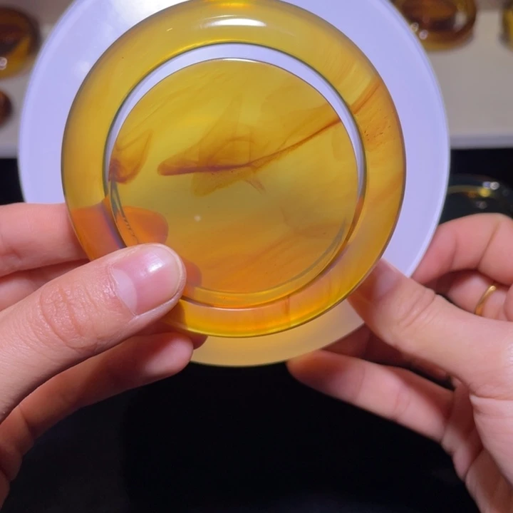 琥珀颈饰未镶嵌小***甜手镯55.5/17