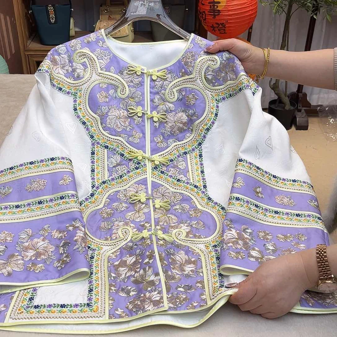 刺绣重工太太服成衣胸围112