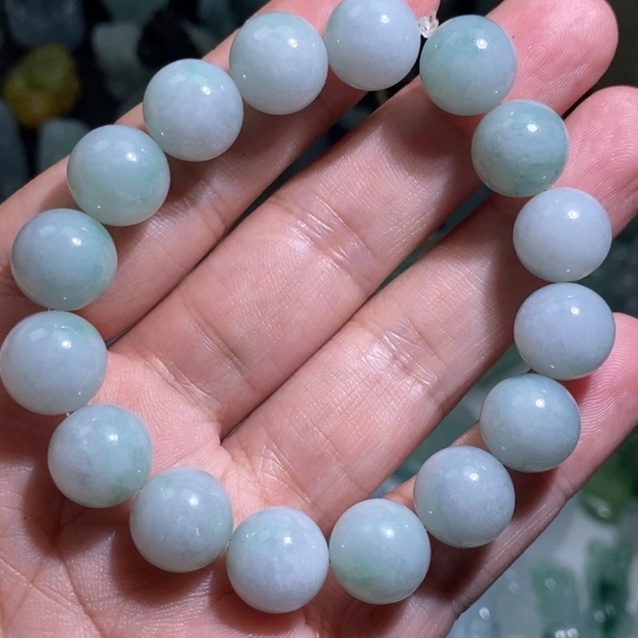 9***引未镶嵌定制翡翠手串