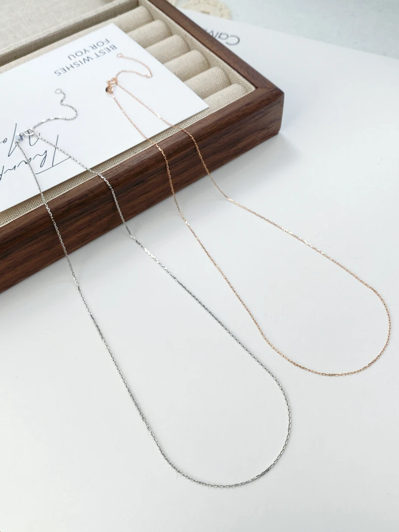 【KK珠宝】 卡家项链素项链 （多样性发其一）