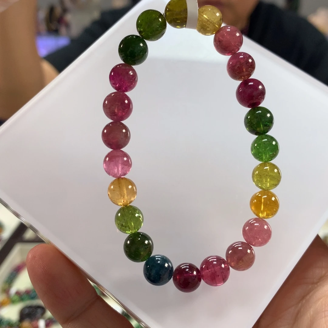 未镶嵌手链碧玺8.2左右