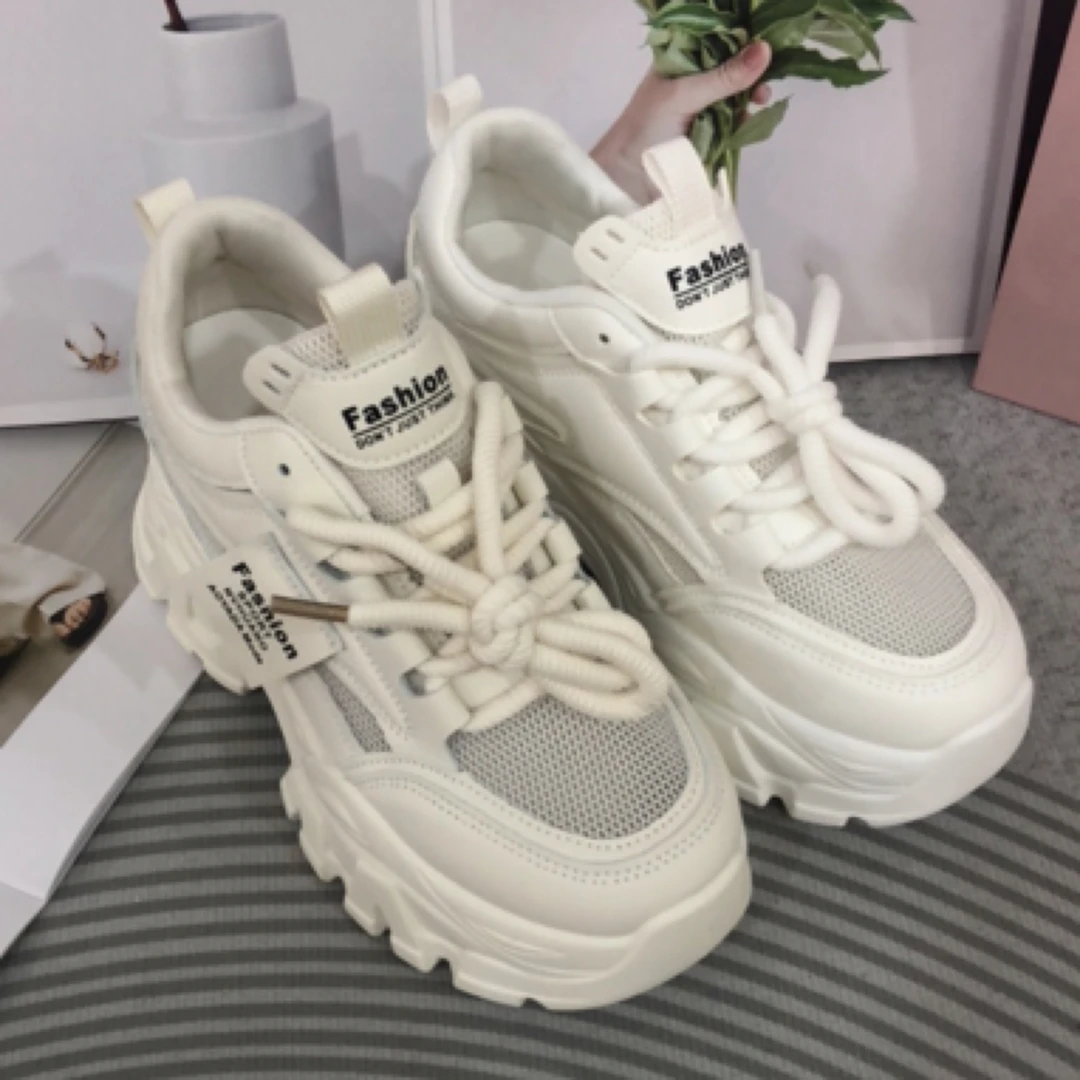 奥8925-D增高厚底老爹鞋透气网面休闲运动鞋坡跟不累脚女鞋