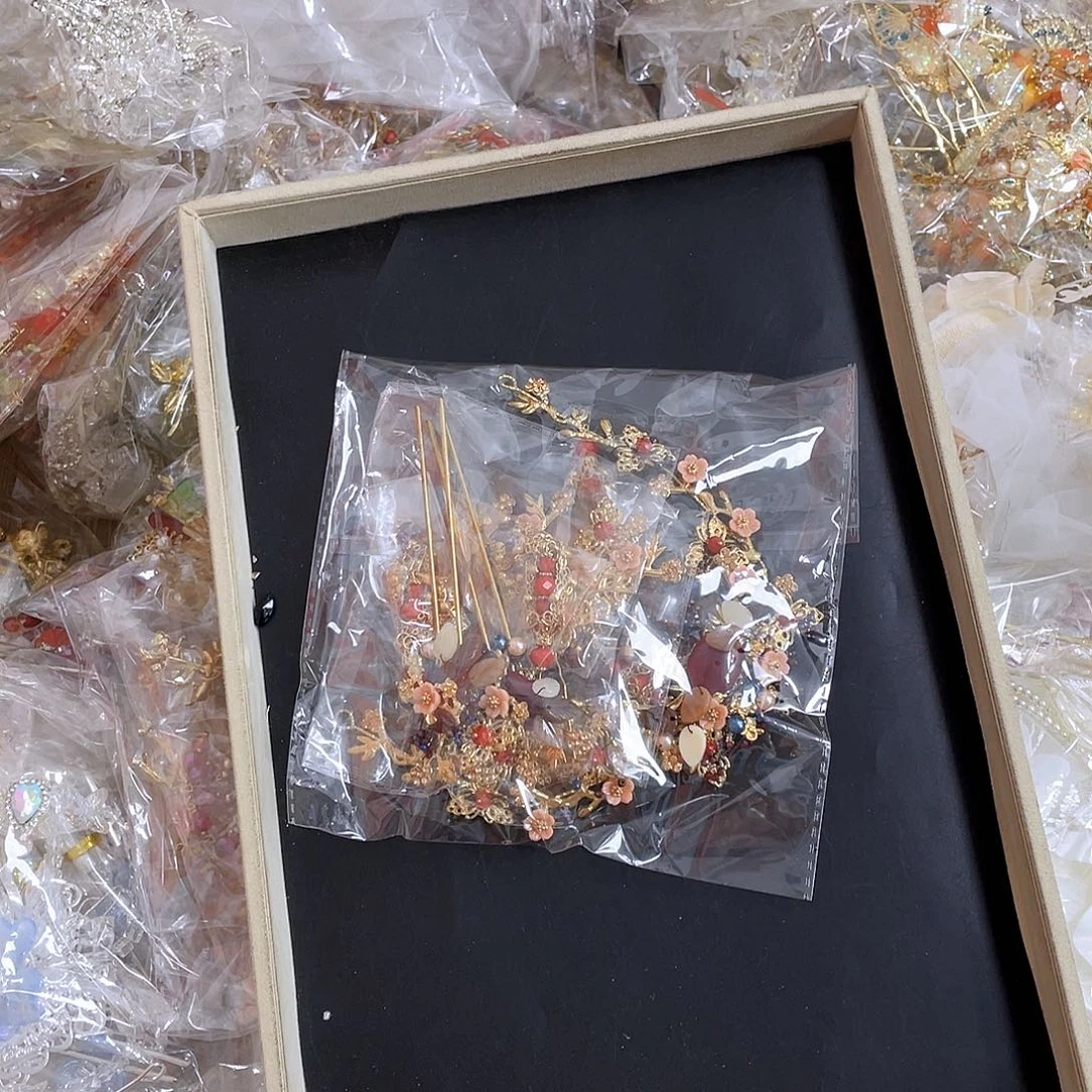 混合材质新娘头饰不退不换不售后默认瑕疵